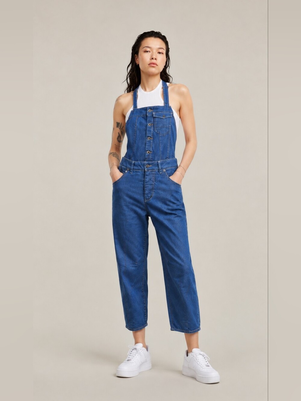RARE G-Star RAW Detachable Denim Halter Jumpsuit 27